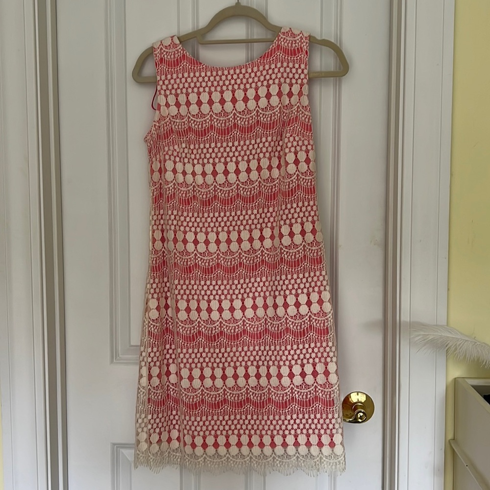 Eliza J Coral Shift Dress